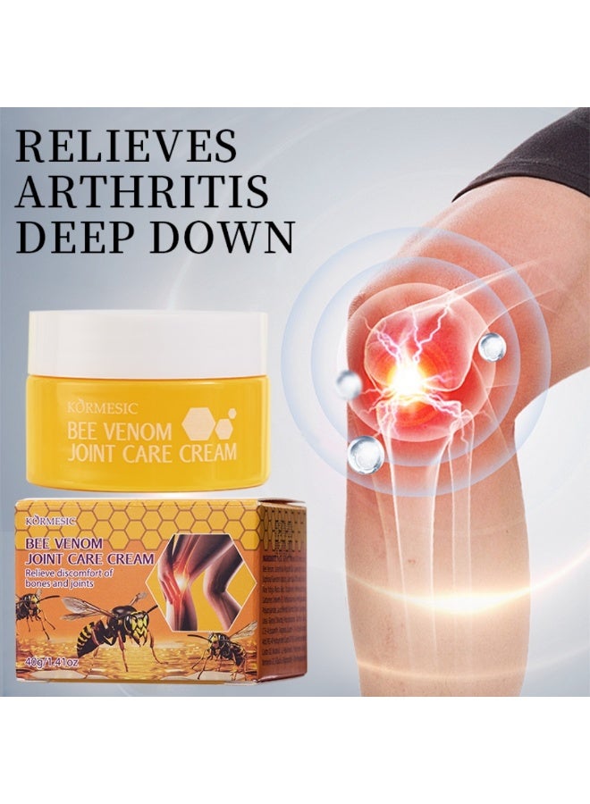 Kormesic Bee Venom Joint Care Cream, Relieve Bones & Joints Discomfort, Moisturize Skin, Joint Pain Relief Cream 40g - Image 3